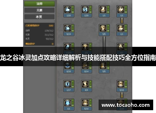 龙之谷冰灵加点攻略详细解析与技能搭配技巧全方位指南